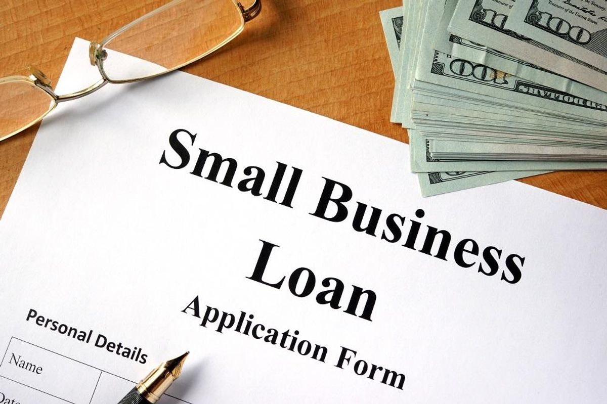 A small business loan application form