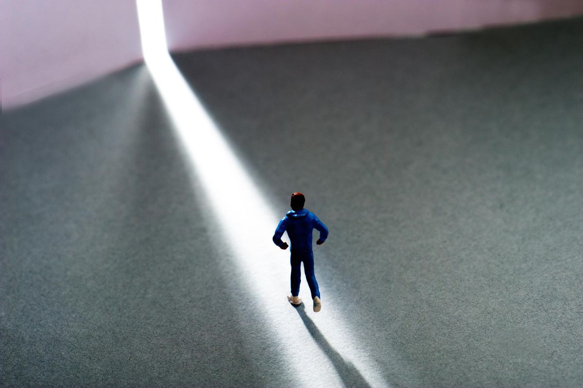 approaching open door