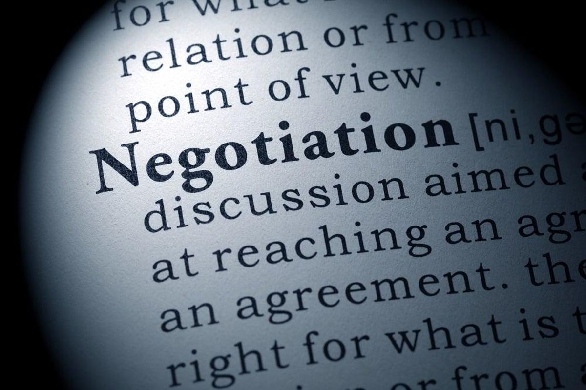 definition of negotiation