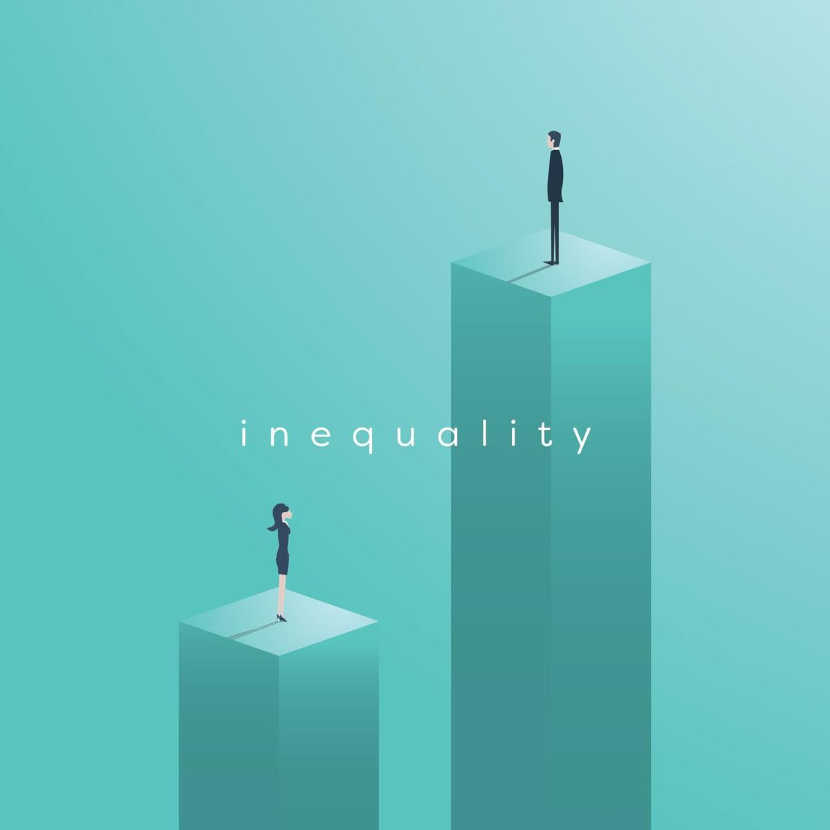 Gender inequality concept