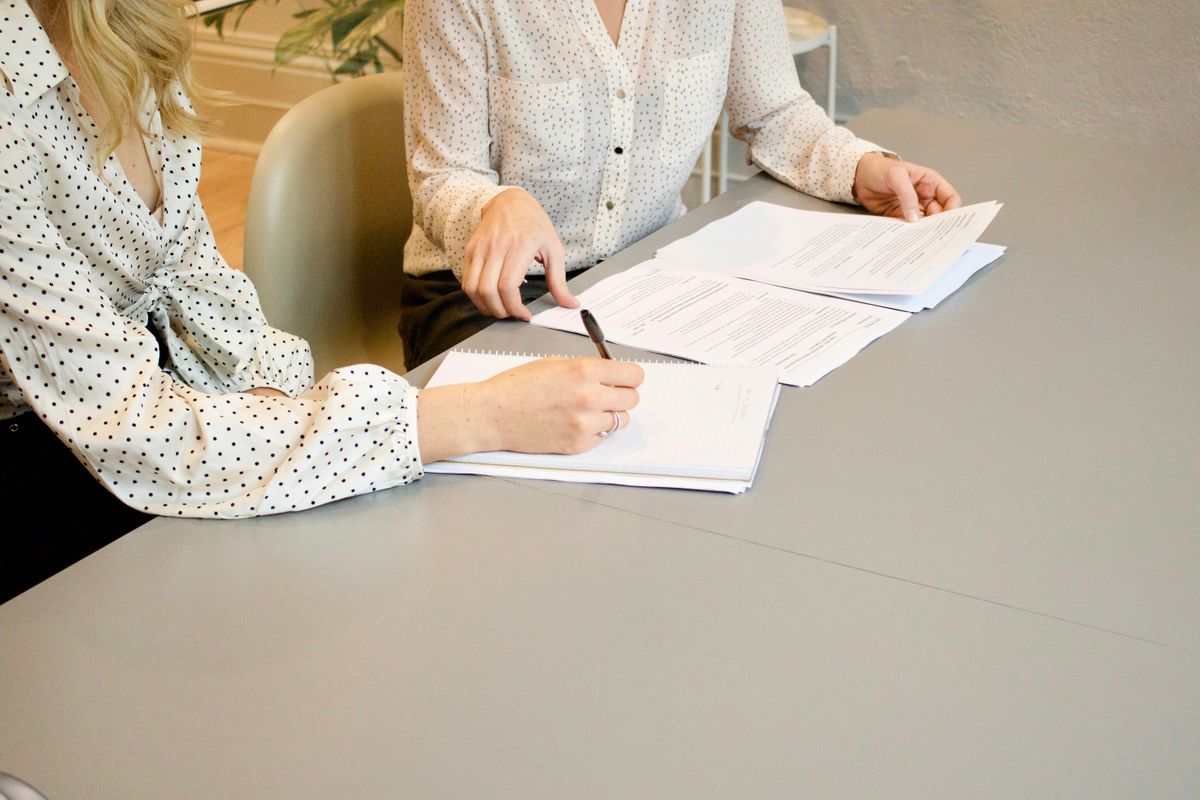 Signing an employment agreement