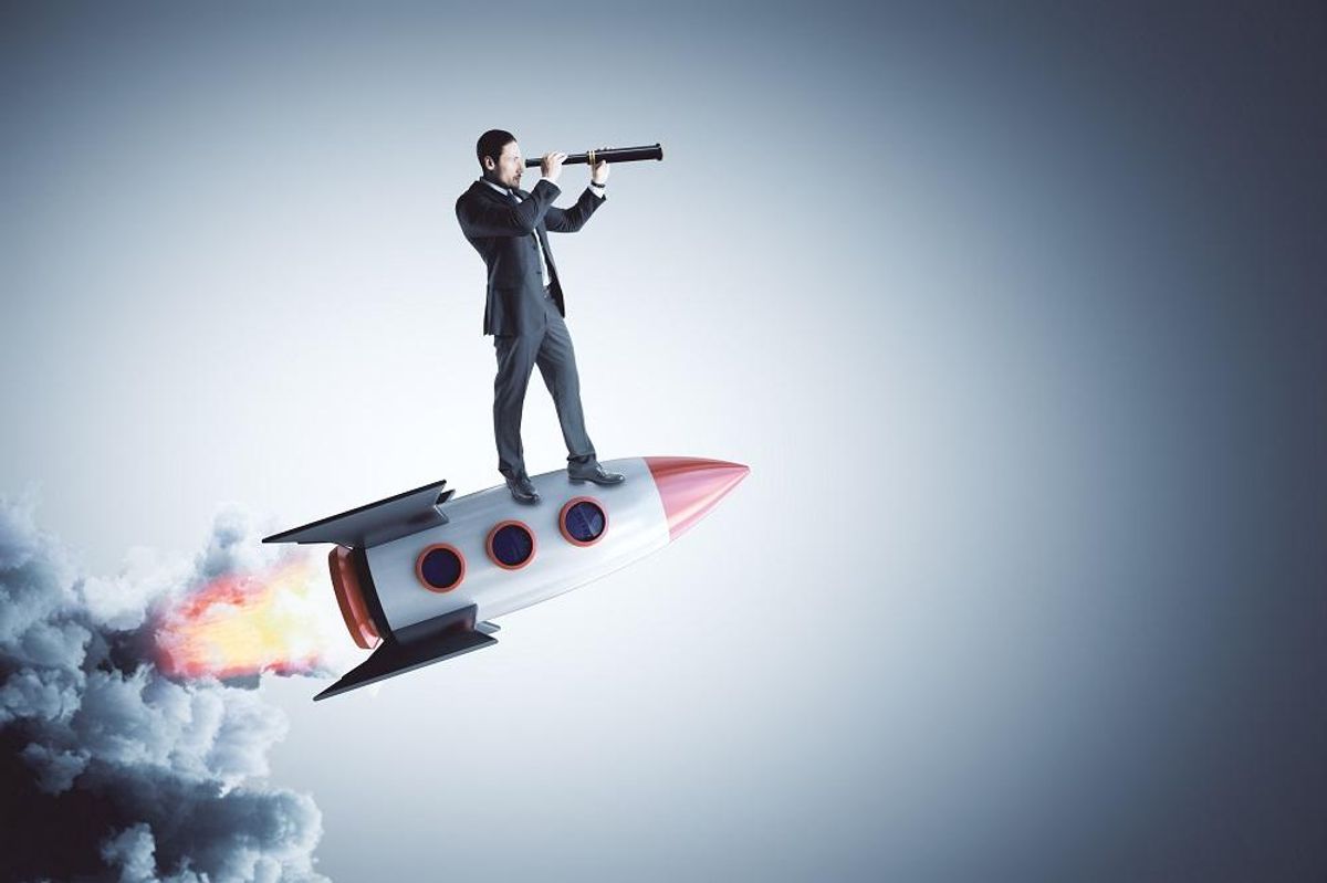 Startup founder looking ahead at intellectual property issues