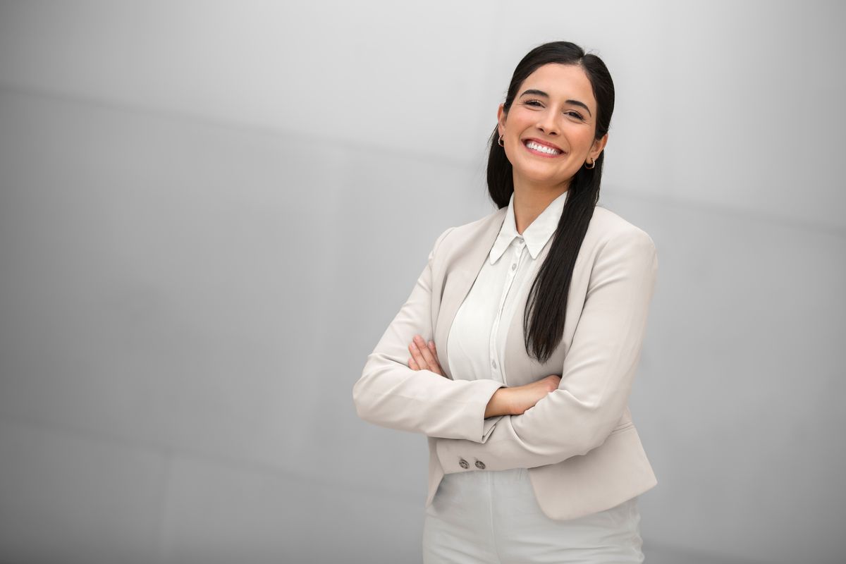 Woman entrepreneur in a suit
